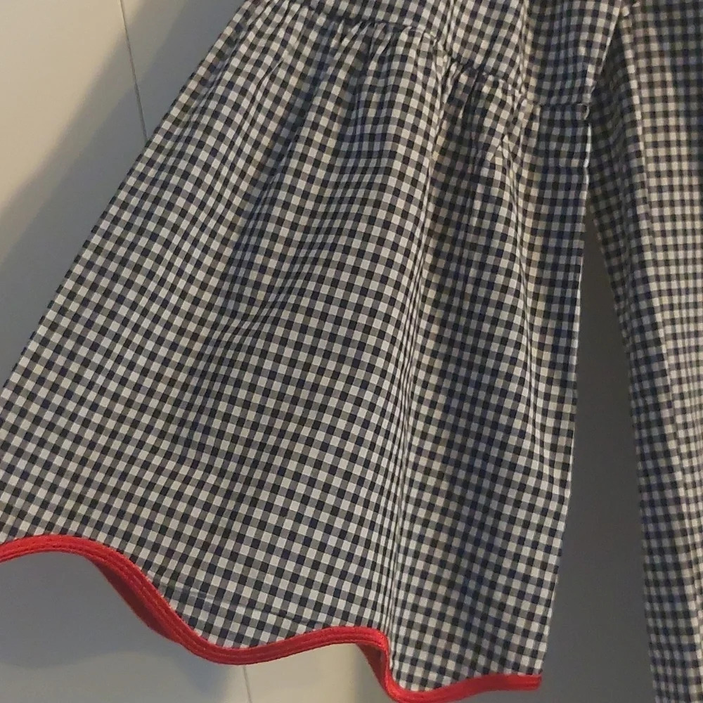Talbots Flutter Sleeve Tunic Buffalo Check Top M … - image 4